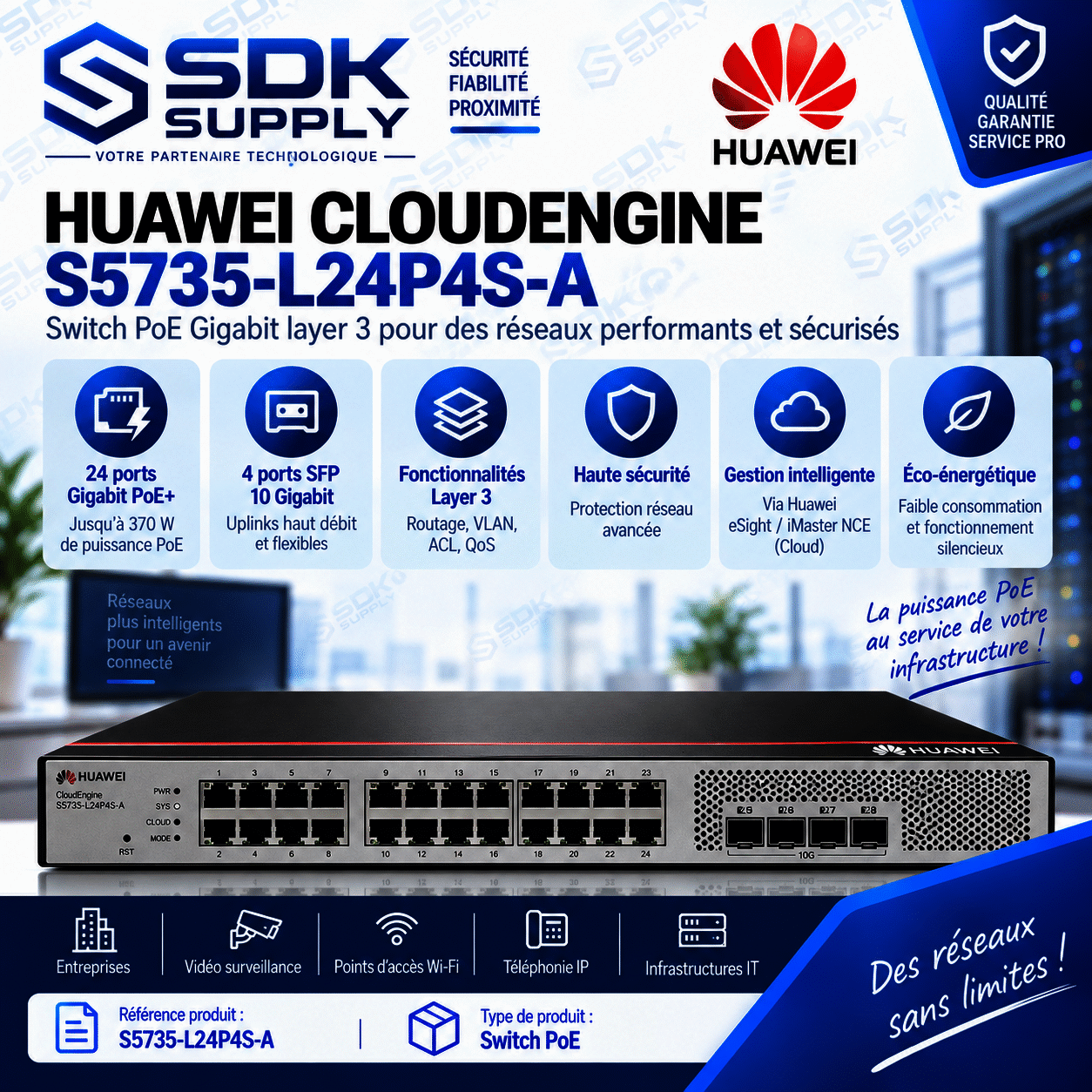 Huawei CloudEngine Switch S5735-L24P4S-A