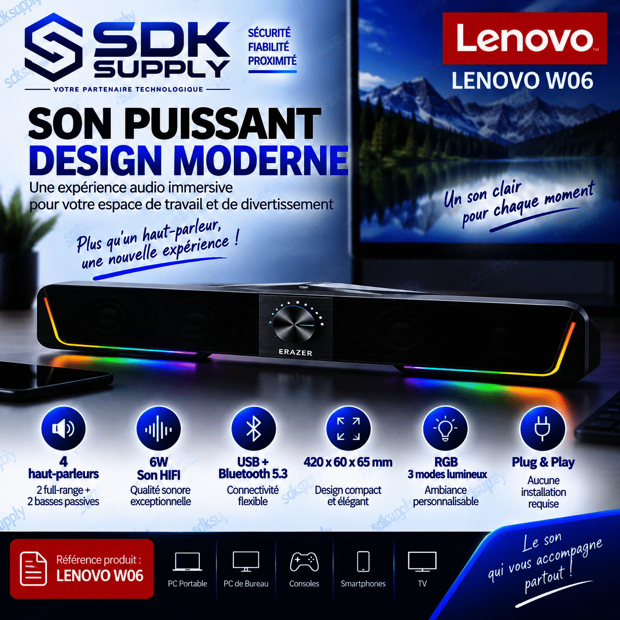Haut-parleur Lenovo W06