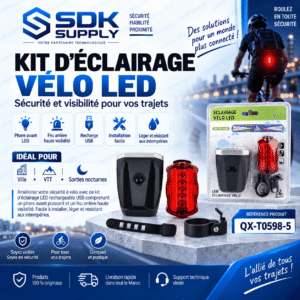 Kit d'Éclairage Vélo USB Rechargeable
