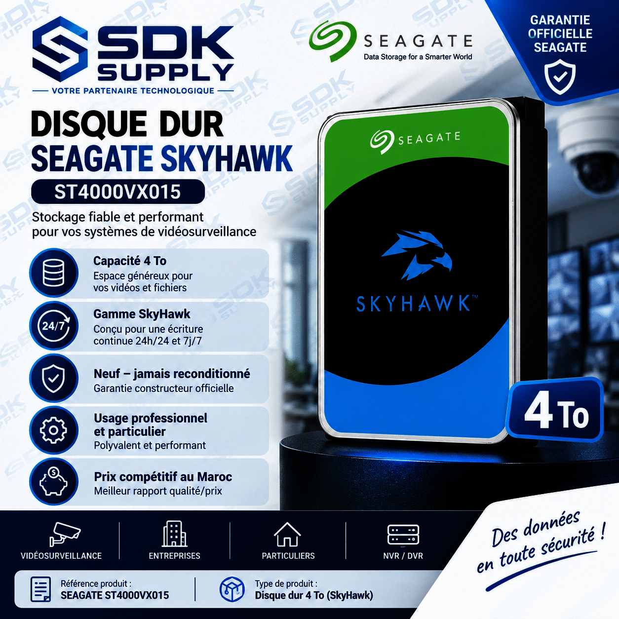 Seagate SkyHawk 4 To Surveillance Pro