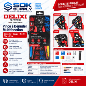 Pince à Dénuder Multifonction BY DELIXI