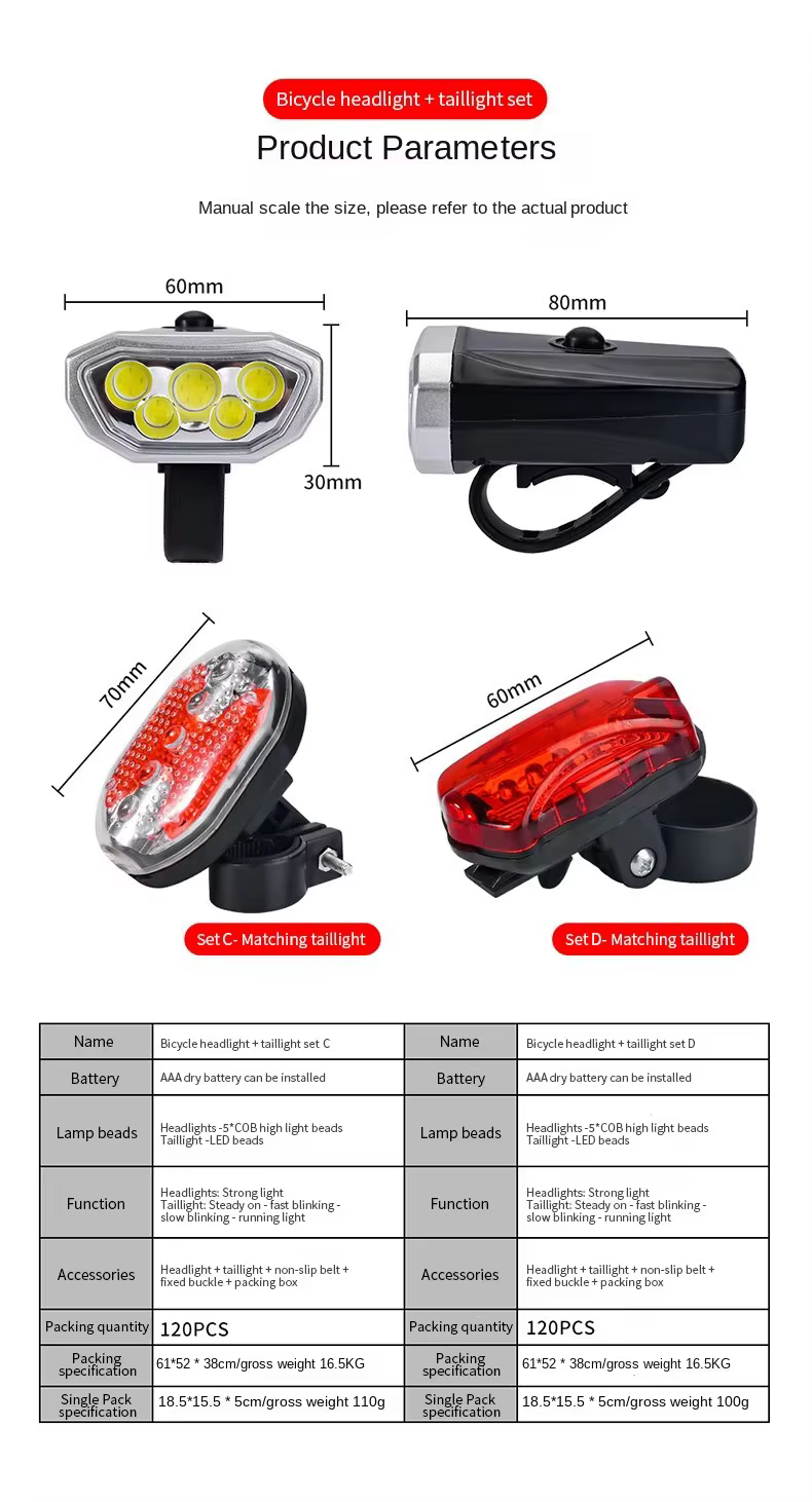 Kit d'Éclairage Vélo USB Rechargeable – Image 6